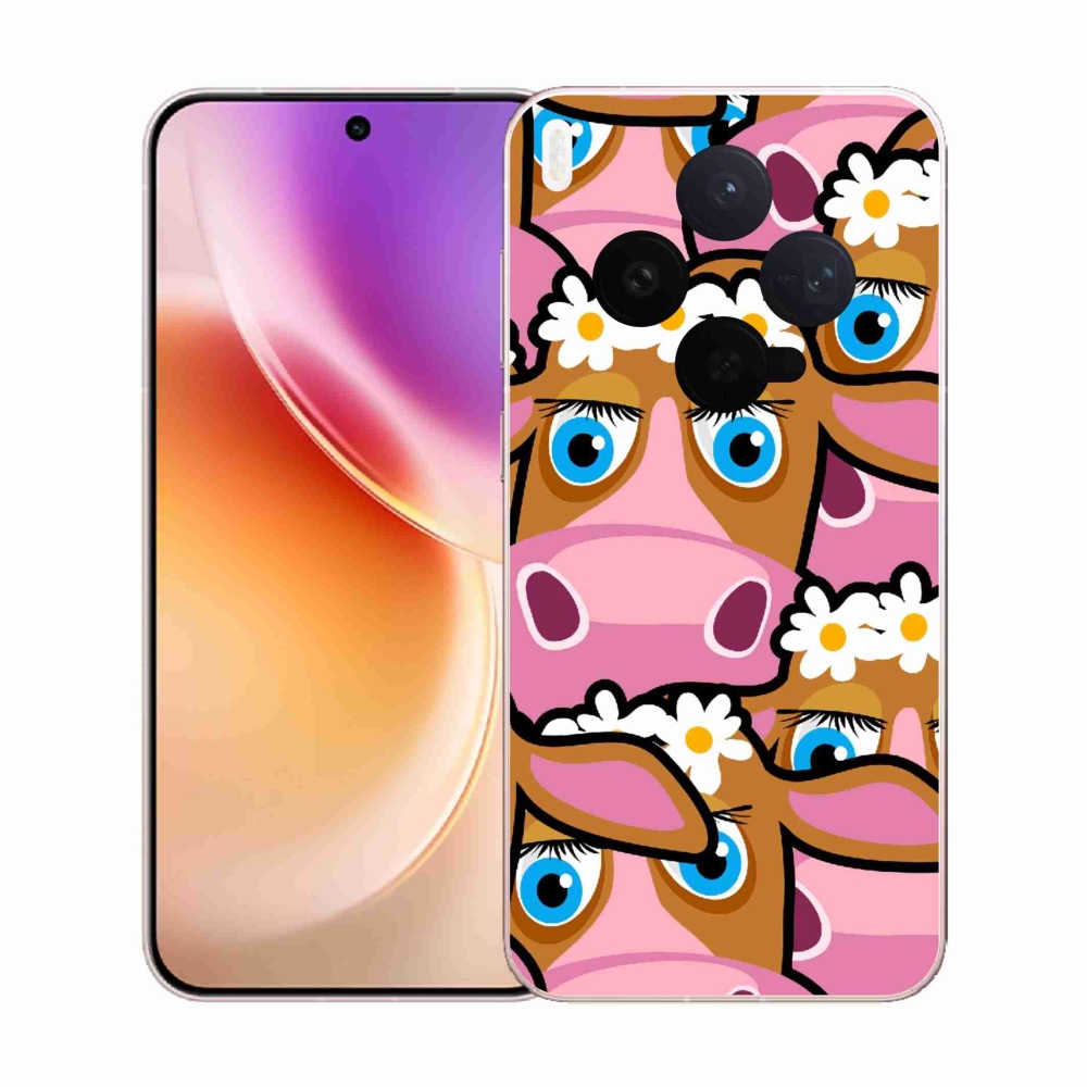 Gélový kryt mmCase na Vivo X300 - kreslené kravičky