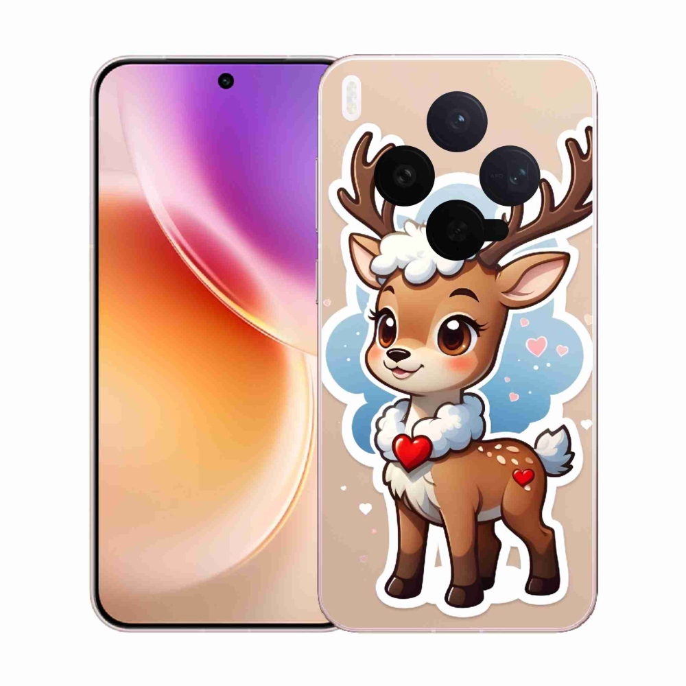 Gélový kryt mmCase na Vivo X300 - kreslený sob