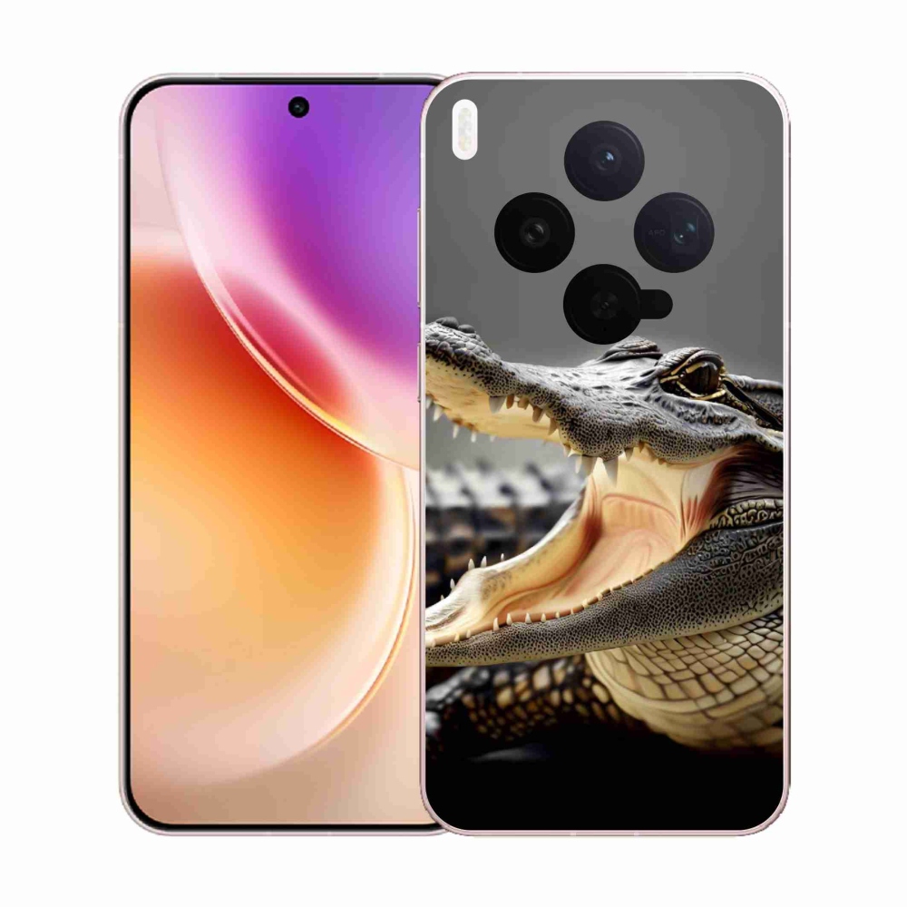 Gélový kryt mmCase na Vivo X300 - krokodíl