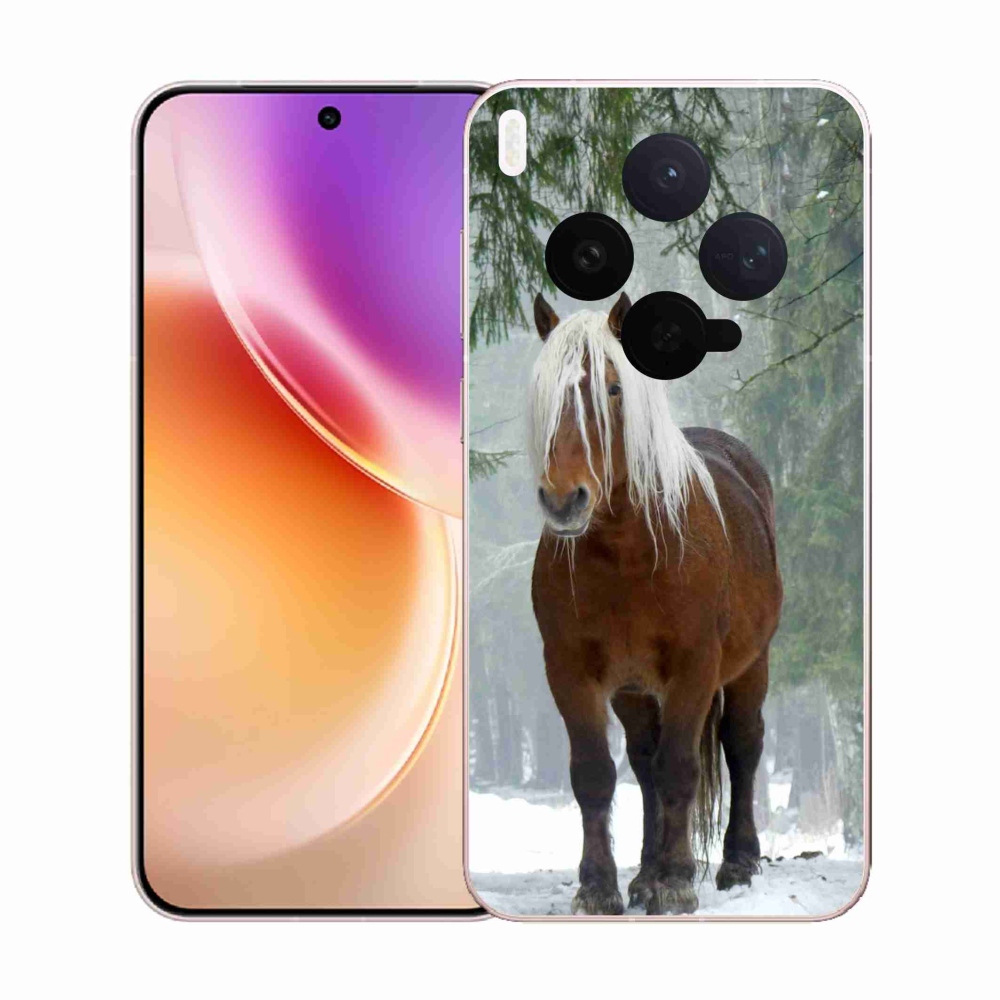 Gélový kryt mmCase na Vivo X300 - kôň v lese