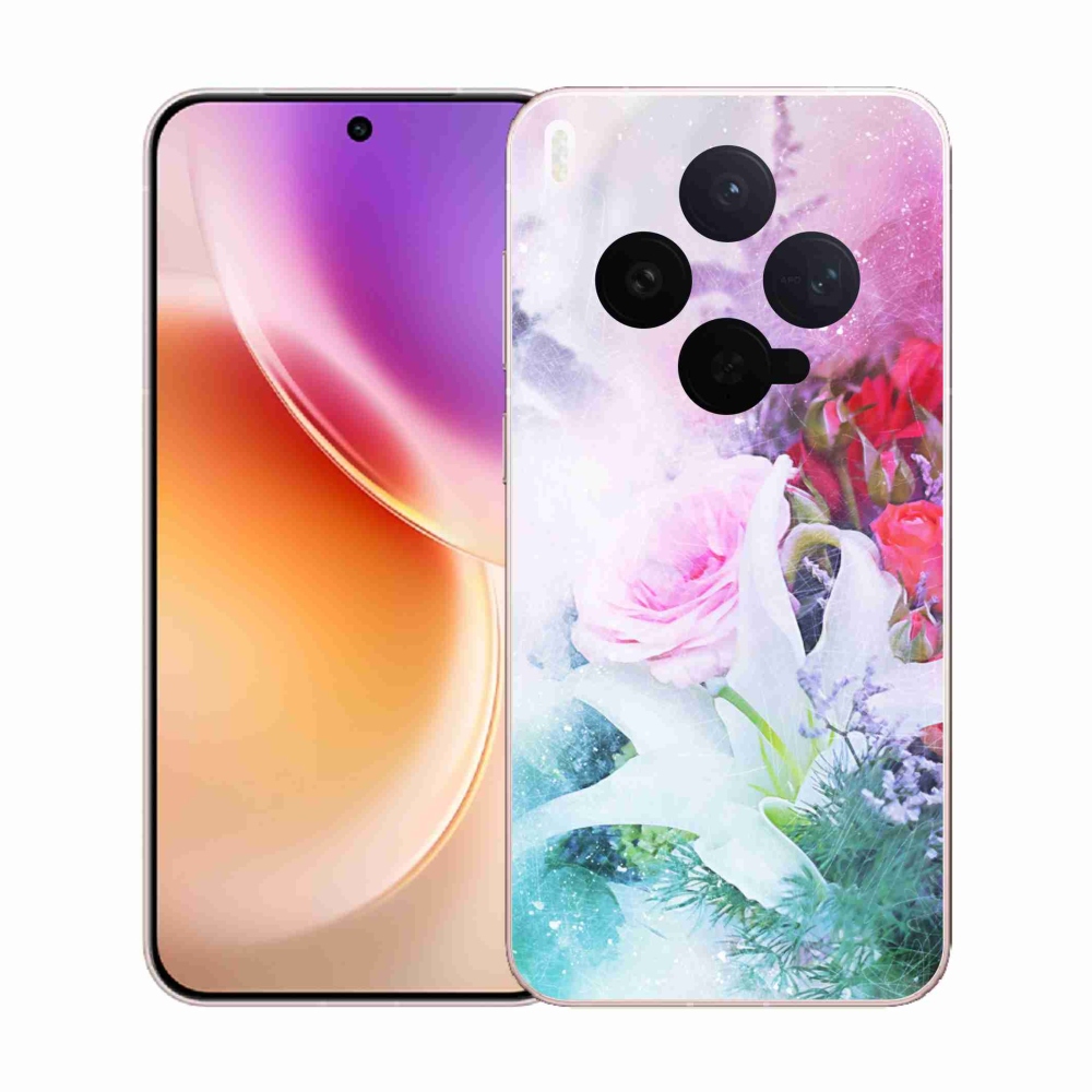 Gélový kryt mmCase na Vivo X300 - kvety 4