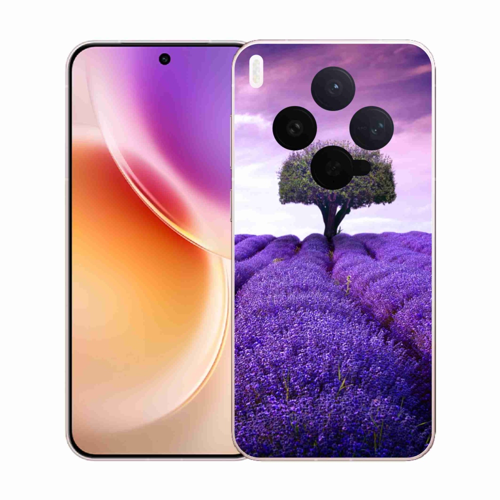 Gélový kryt mmCase na Vivo X300 - levanduľová lúka