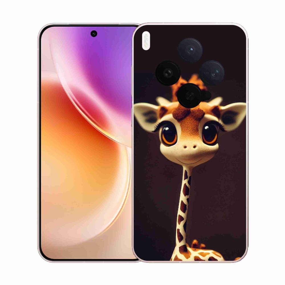 Gélový kryt mmCase na Vivo X300 - malá žirafa