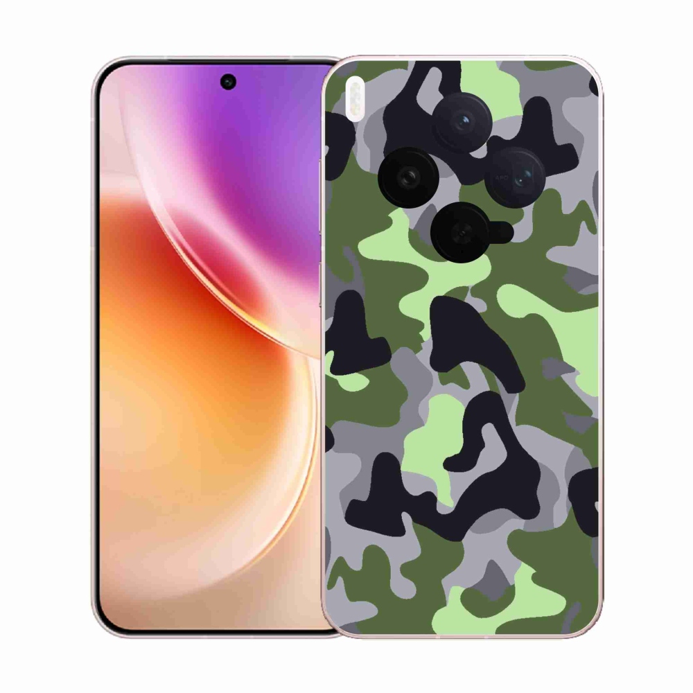 Gélový kryt mmCase na Vivo X300 - maskáčový vzor 7