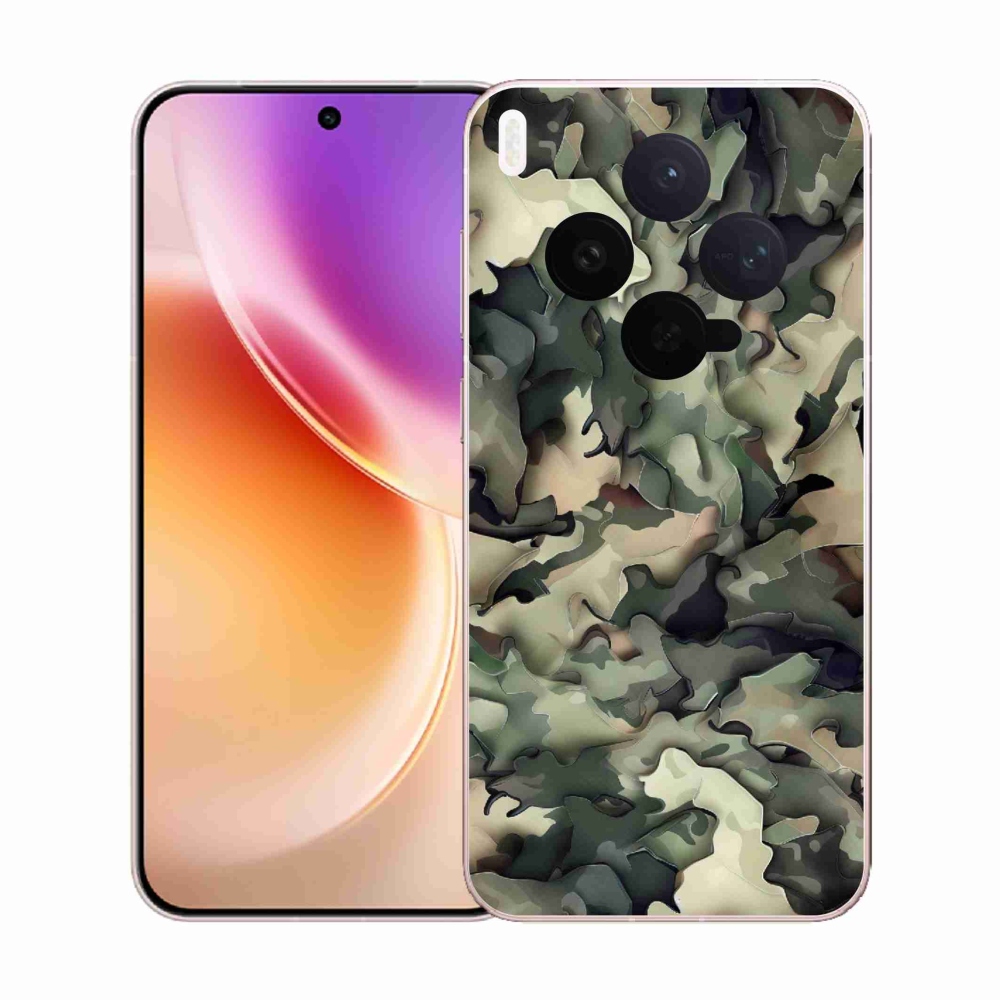 Gélový kryt mmCase na Vivo X300 - maskáčový vzor 9