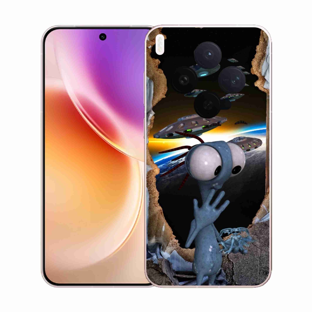 Gélový kryt mmCase na Vivo X300 - mimozemšťan