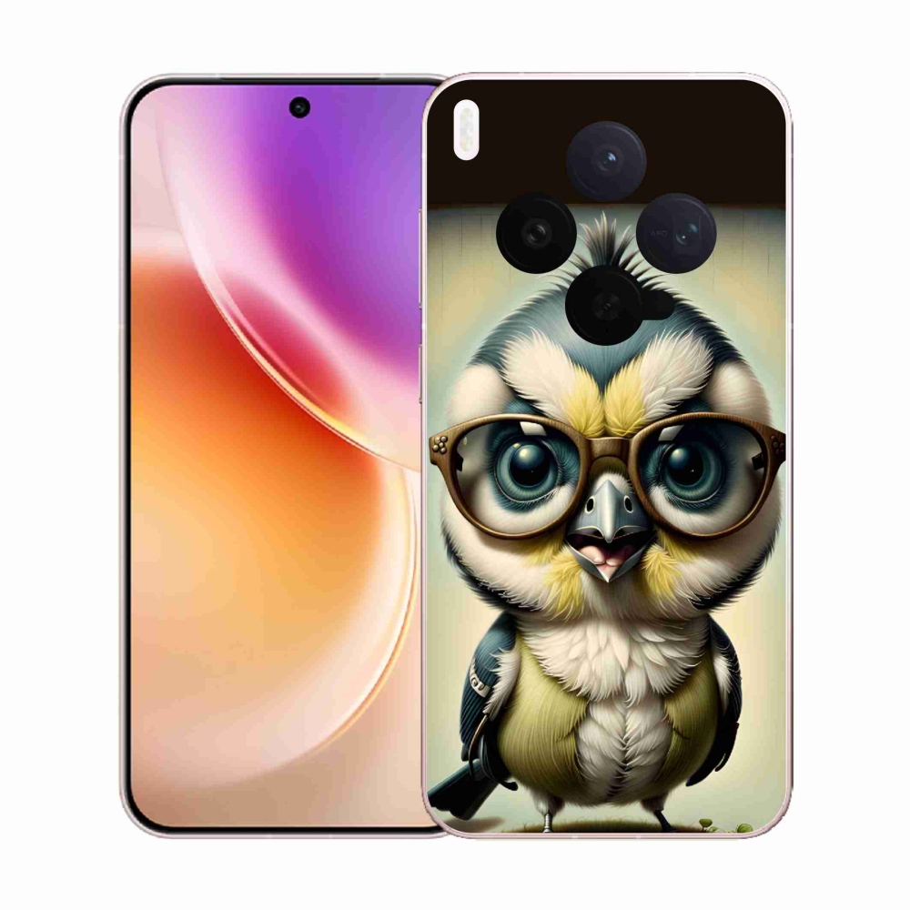 Gélový kryt mmCase na Vivo X300 - mláďa s okuliarmi