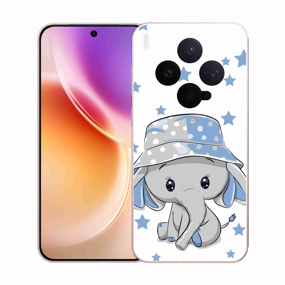 Gélový kryt mmCase na Vivo X300 - modrý slon