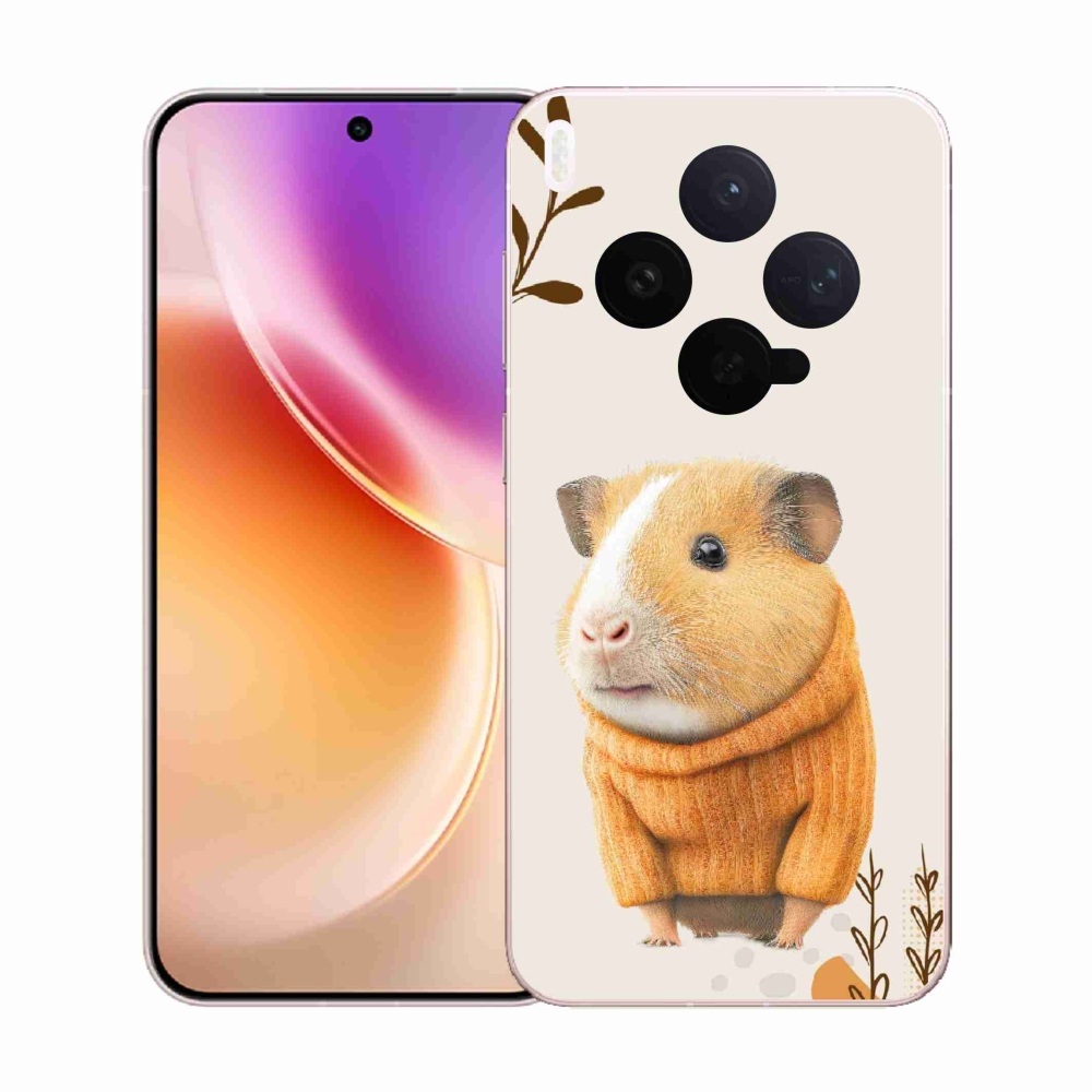 Gélový kryt mmCase na Vivo X300 - morča vo svetri