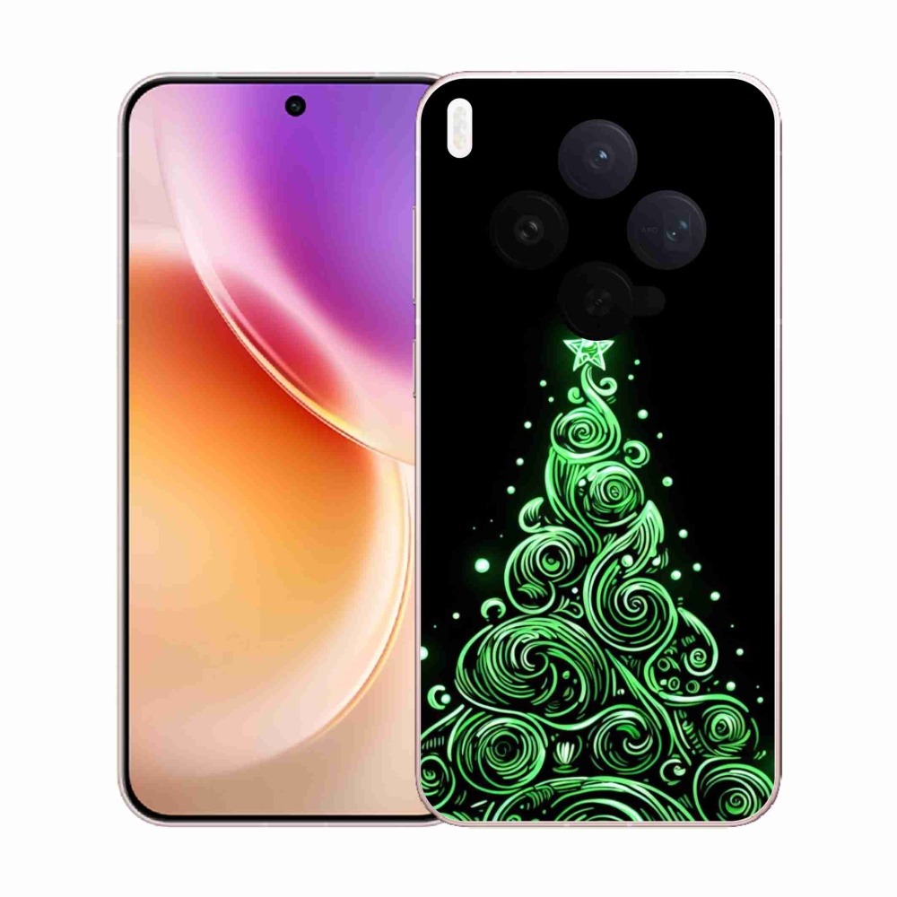 Gélový kryt mmCase na Vivo X300 - neónový vianočný stromček 3