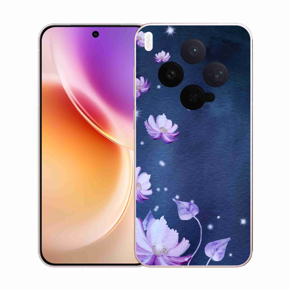 Gélový kryt mmCase na Vivo X300 - padajúce kvety