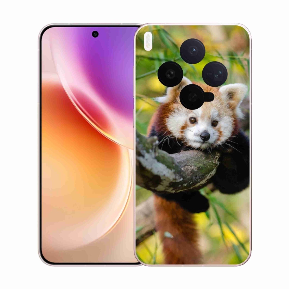 Gélový kryt mmCase na Vivo X300 - panda červená
