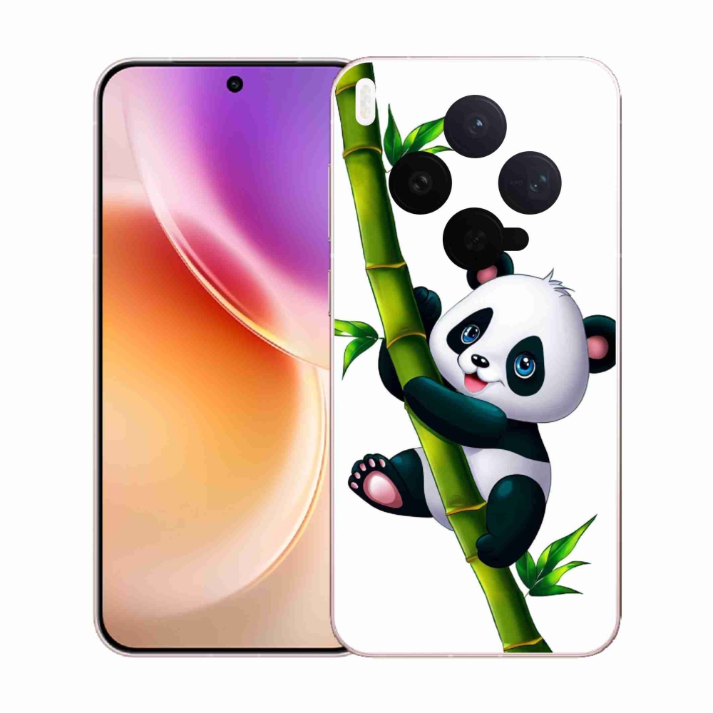 Gélový kryt mmCase na Vivo X300 - panda na bambuse