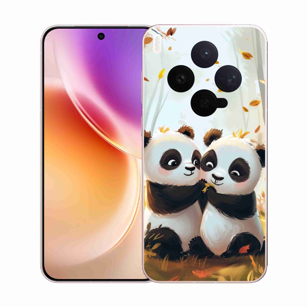 Gélový kryt mmCase na Vivo X300 - pandy