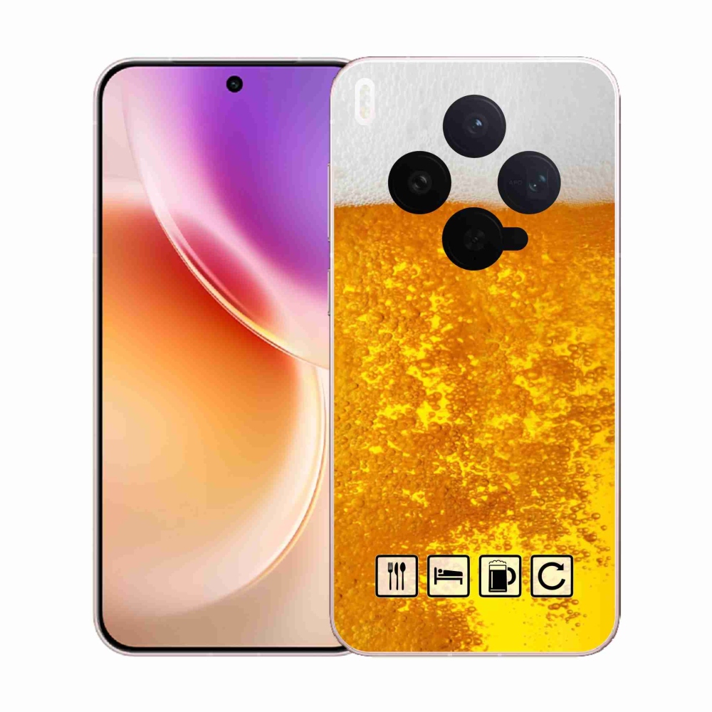 Gélový kryt mmCase na Vivo X300 - pivný motív 3