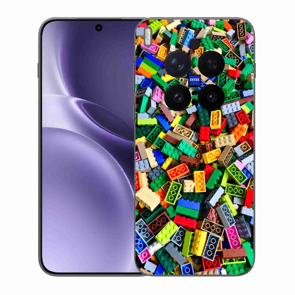 Gélový kryt mmCase na Vivo X300 Pro 5G - farebné stavebné kocky