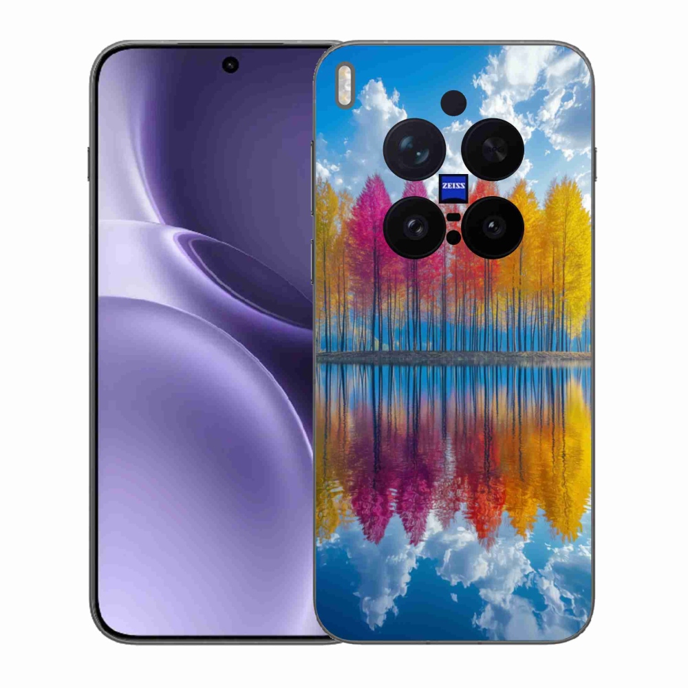 Gélový kryt mmCase na Vivo X300 Pre 5G - farebné stromy