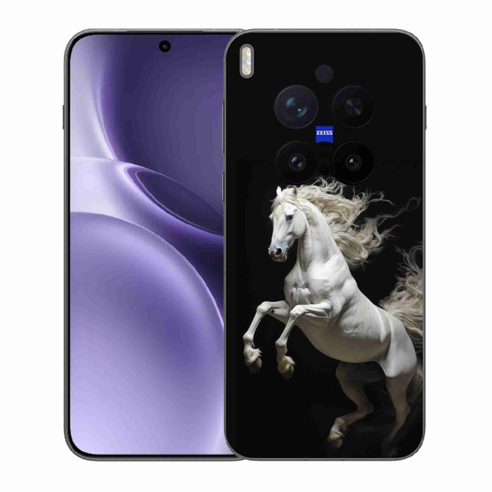 Gélový kryt mmCase na Vivo X300 Pro 5G - biely kôň 4