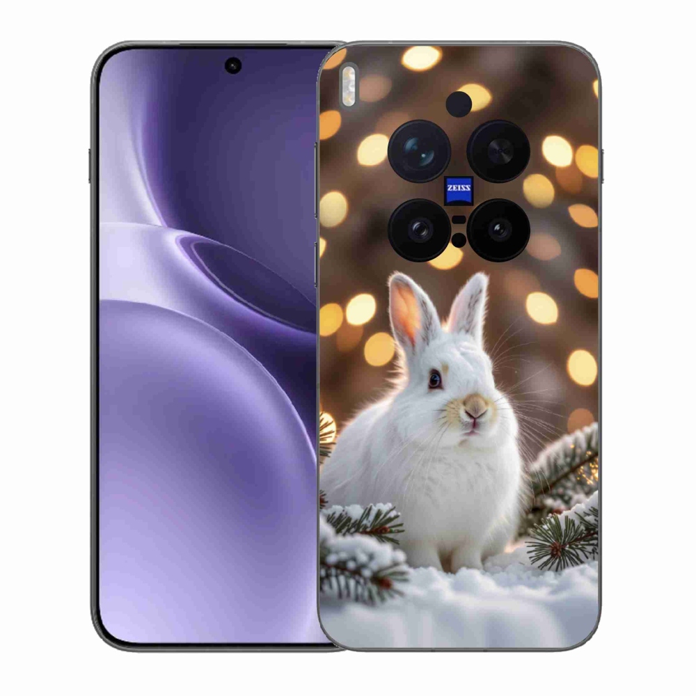 Gélový kryt mmCase na Vivo X300 Pro 5G - biely zajac
