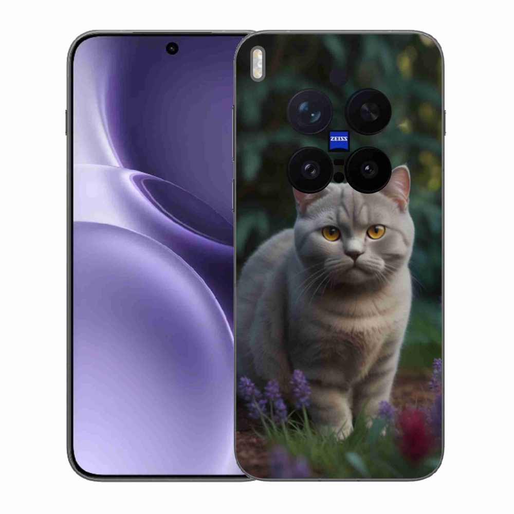 Gélový kryt mmCase na Vivo X300 Pro 5G - britská mačka