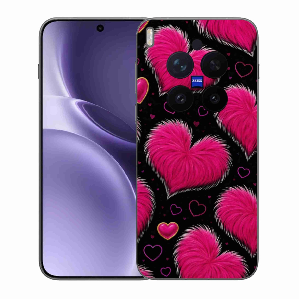 Gélový kryt mmCase na Vivo X300 Pro 5G - hebké srdce