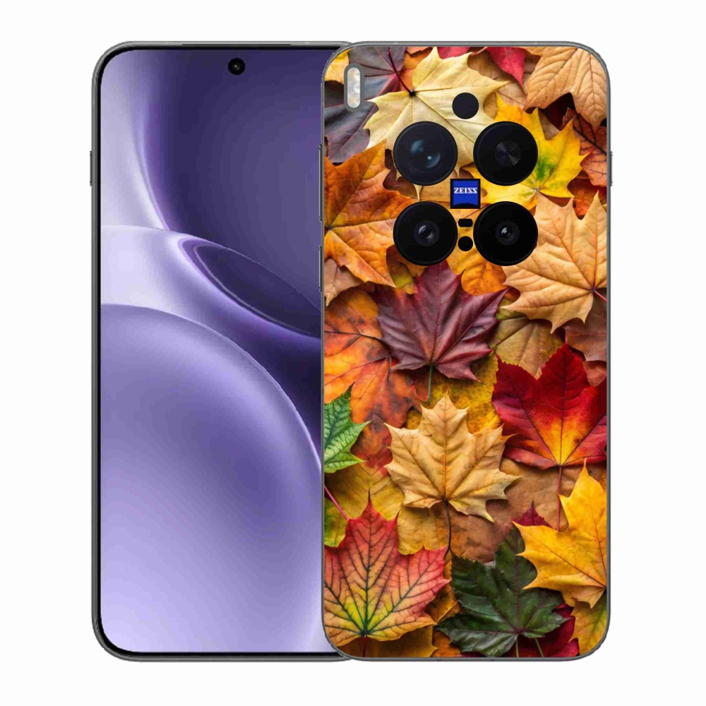 Gélový kryt mmCase na Vivo X300 Pre 5G - javorové listy 2