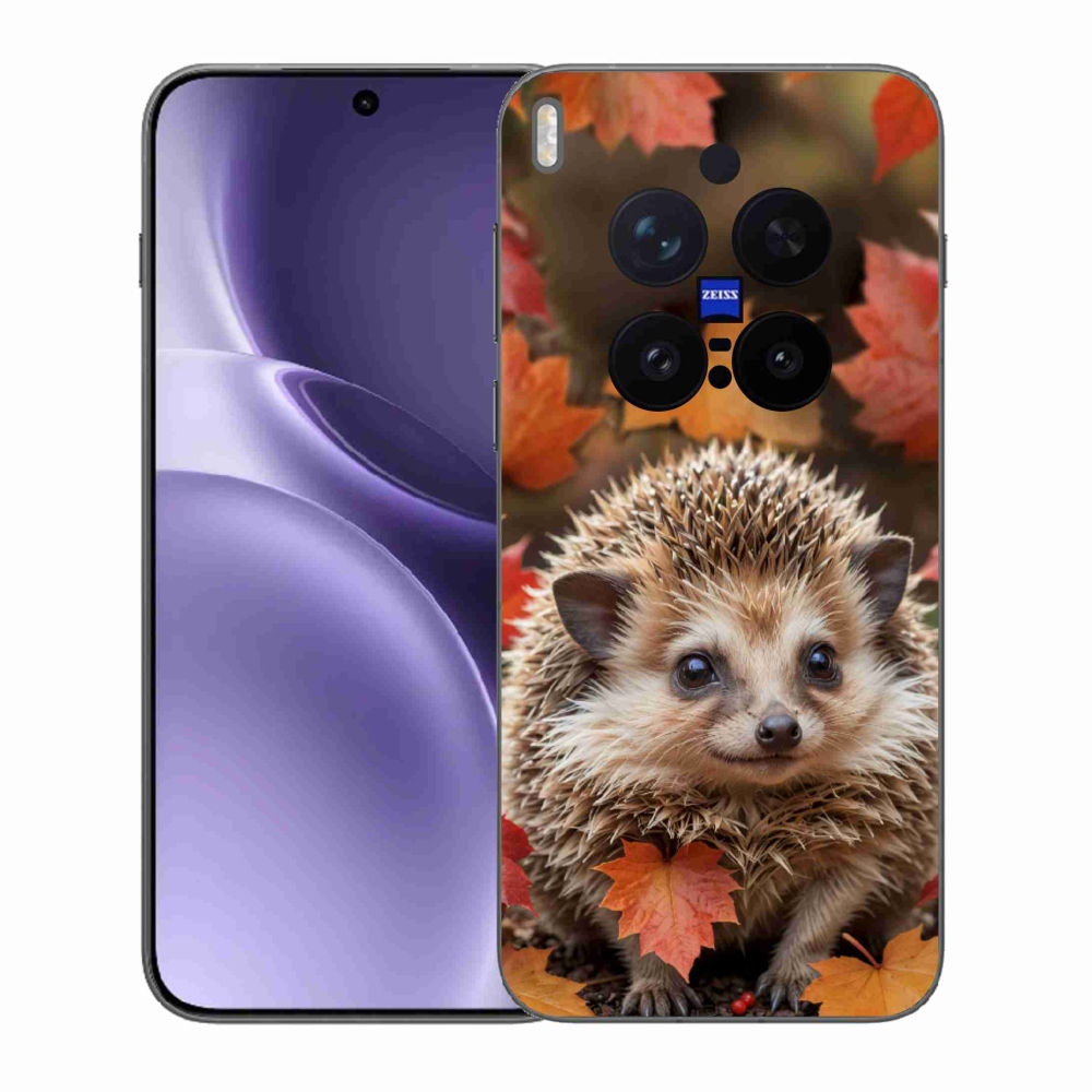 Gélový kryt mmCase na Vivo X300 Pro 5G - ježko v lístia