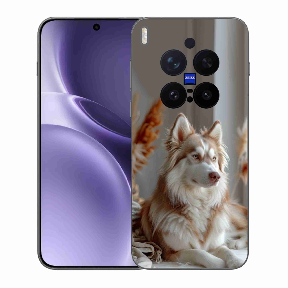 Gélový kryt mmCase na Vivo X300 Pro 5G - pokojný sibírsky husky