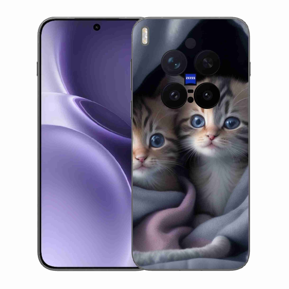 Gélový kryt mmCase na Vivo X300 Pro 5G - mačacie duo 2