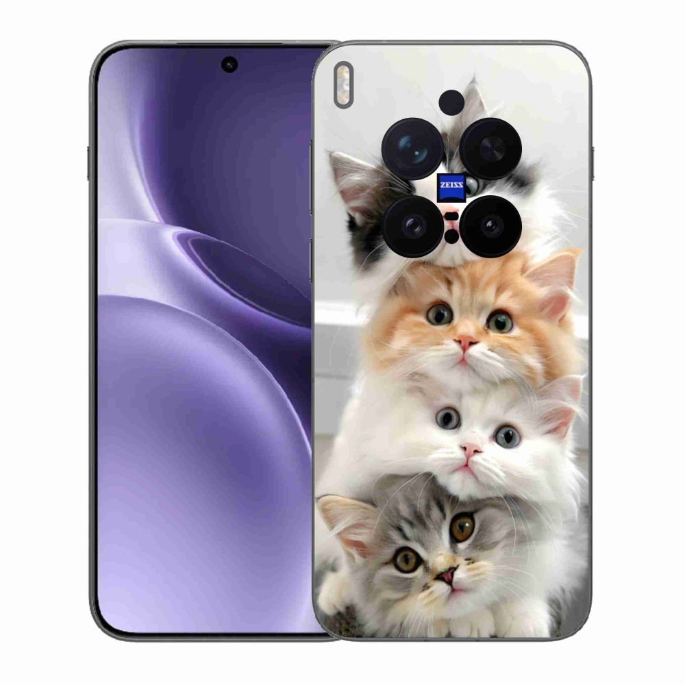 Gélový kryt mmCase na Vivo X300 Pro 5G - mačacia partia