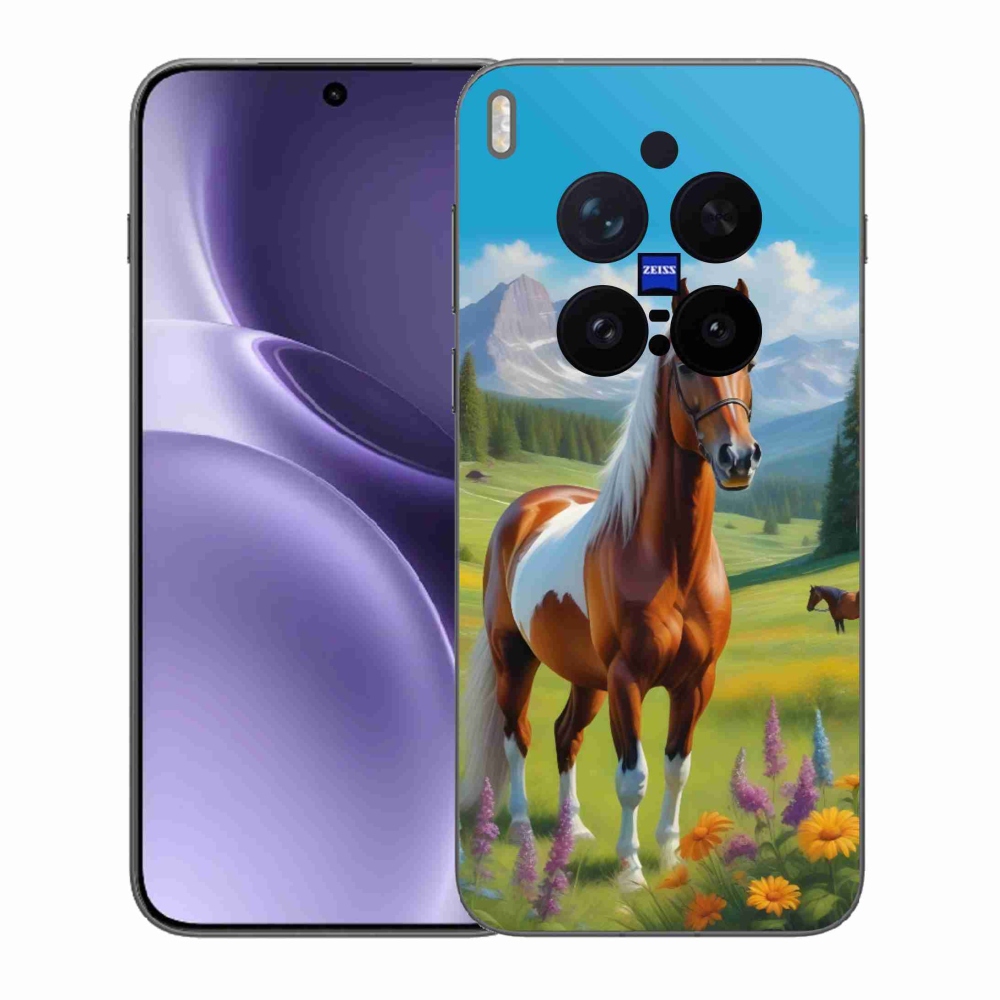 Gélový kryt mmCase na Vivo X300 Pro 5G - kôň na lúke