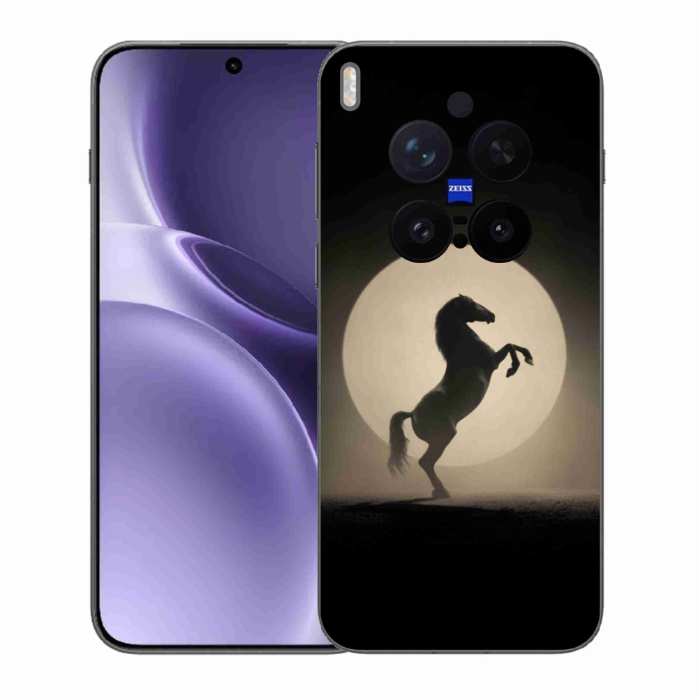 Gélový kryt mmCase na Vivo X300 Pro 5G - kôň v siluete
