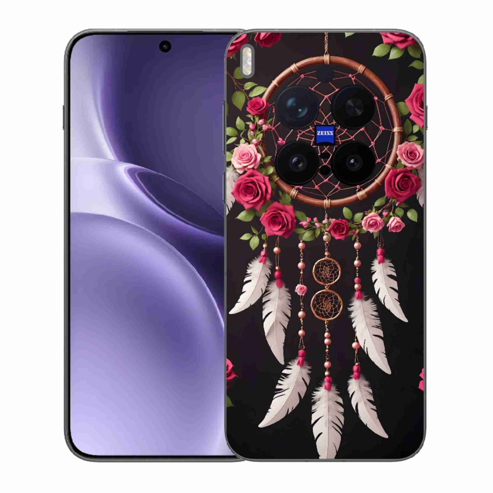 Gélový kryt mmCase na Vivo X300 Pro 5G - lapač snov s ružami