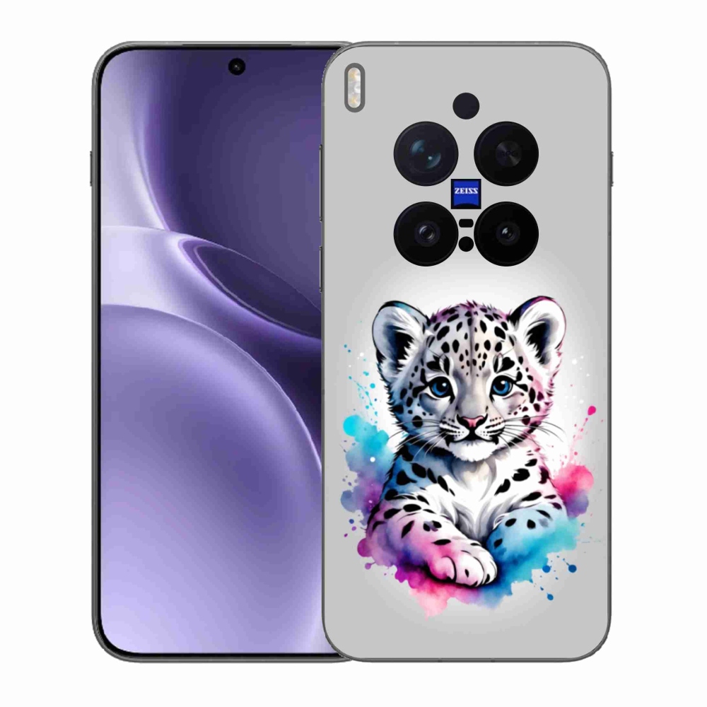 Gélový kryt mmCase na Vivo X300 Pro 5G - leopardej mláďa