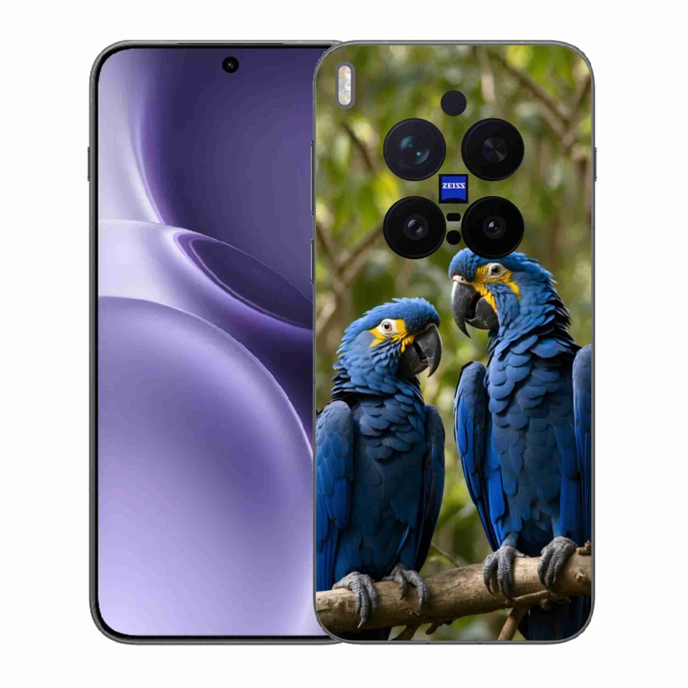Gélový kryt mmCase na Vivo X300 Pro 5G - papagájové duo