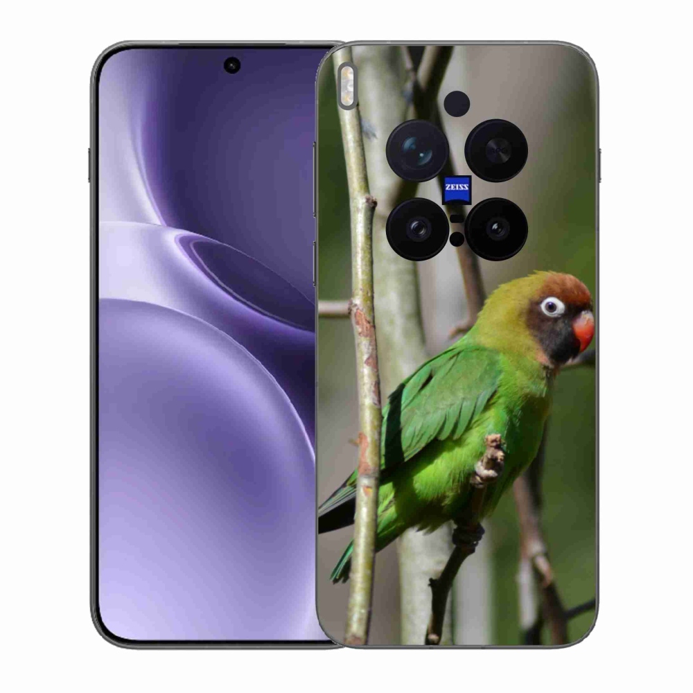 Gélový kryt mmCase na Vivo X300 Pro 5G - papagáj agapornis