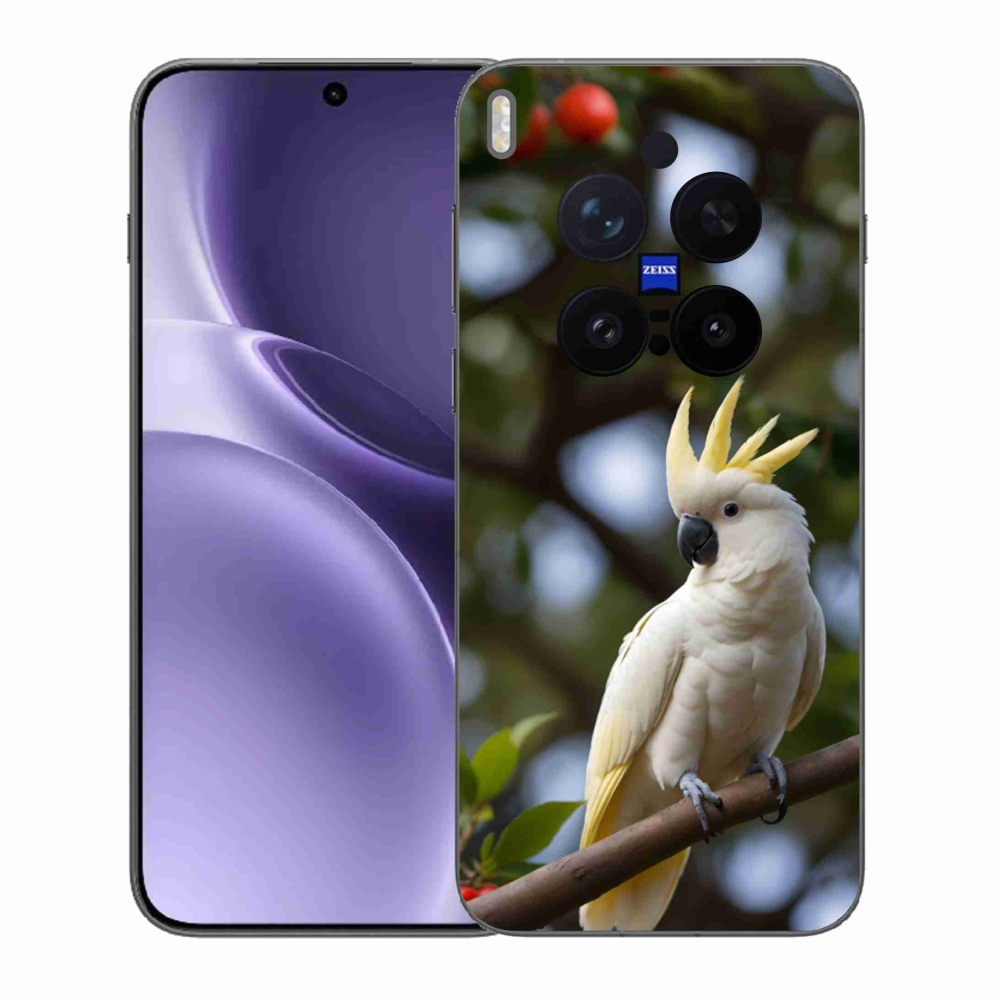 Gélový kryt mmCase na Vivo X300 Pro 5G - papagáj kakadu 3