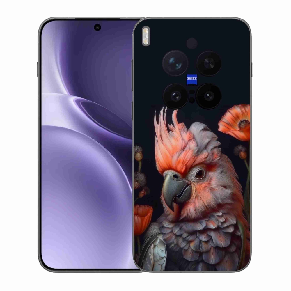 Gélový kryt mmCase na Vivo X300 Pro 5G - papagáj kakadu vo farbách