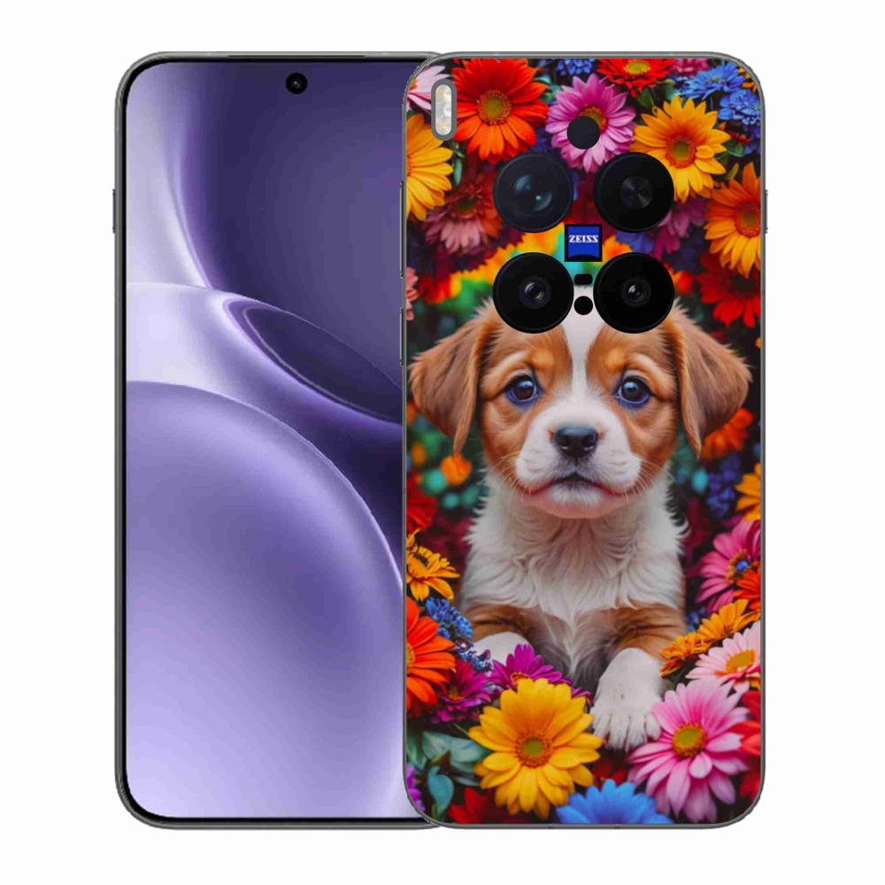 Gélový kryt mmCase na Vivo X300 Pro 5G - roztomilé šteňa