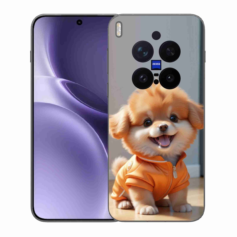 Gélový kryt mmCase na Vivo X300 Pro 5G - roztomilý pomeranian v mikine