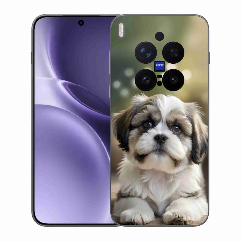 Gélový kryt mmCase na Vivo X300 Pro 5G - roztomilý shih-tzu