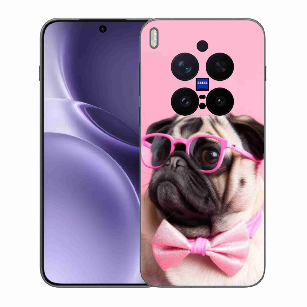 Gélový kryt mmCase na Vivo X300 Pro 5G - štýlový mops