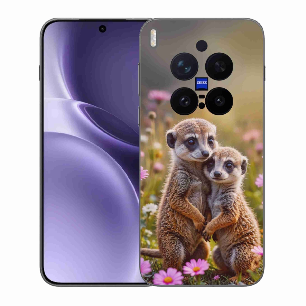 Gélový kryt mmCase na Vivo X300 Pro 5G - surikatí duo