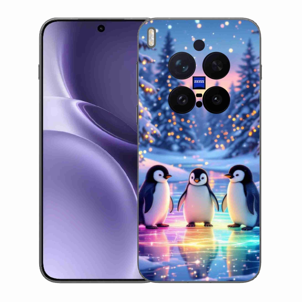 Gélový kryt mmCase na Vivo X300 Pre 5G - tučniaky