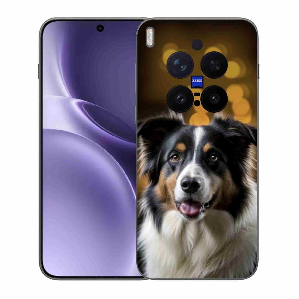 Gélový kryt mmCase na Vivo X300 Pro 5G - usmievavý austrálsky ovčiak