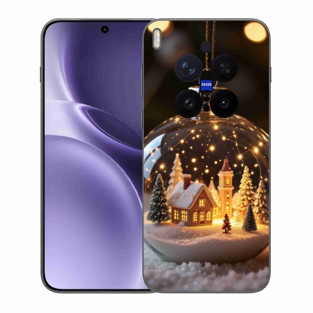 Gélový kryt mmCase na Vivo X300 Pro 5G - vianočné gule 3
