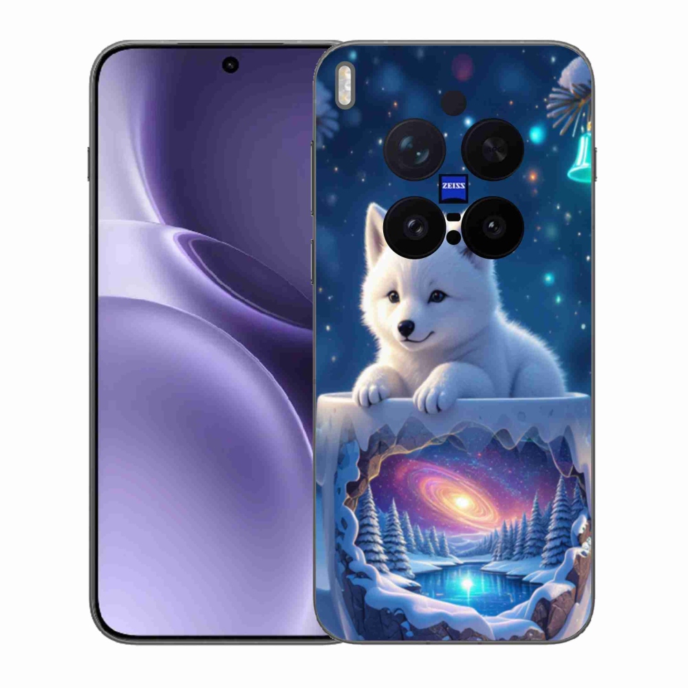 Gélový kryt mmCase na Vivo X300 Pre 5G - vianočné šteňa