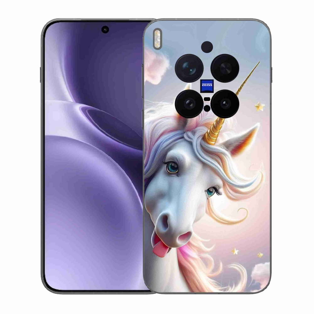 Gélový kryt mmCase na Vivo X300 Pro 5G - veselý jednorožec