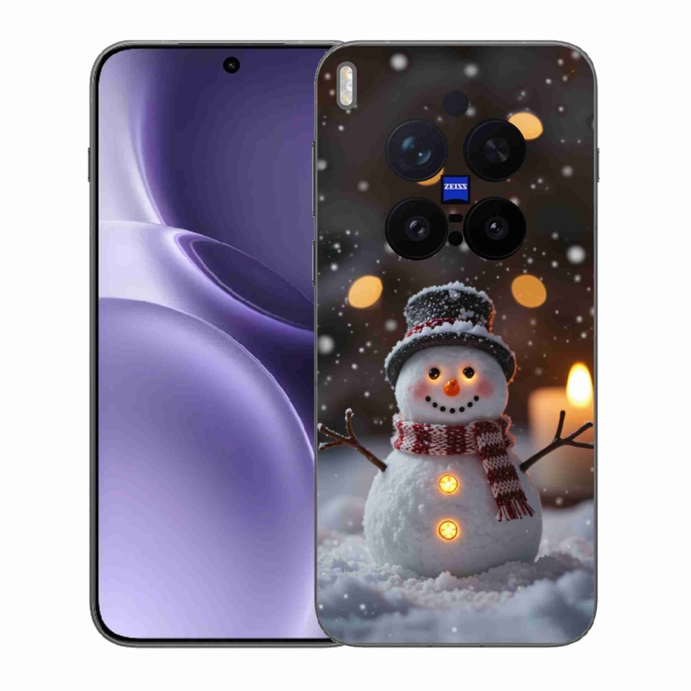 Gélový kryt mmCase na Vivo X300 Pro 5G - veselý snehuliak