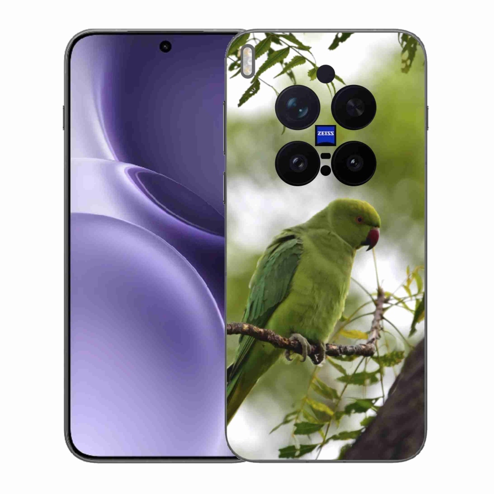 Gélový kryt mmCase na Vivo X300 Pro 5G - zelený papagáj